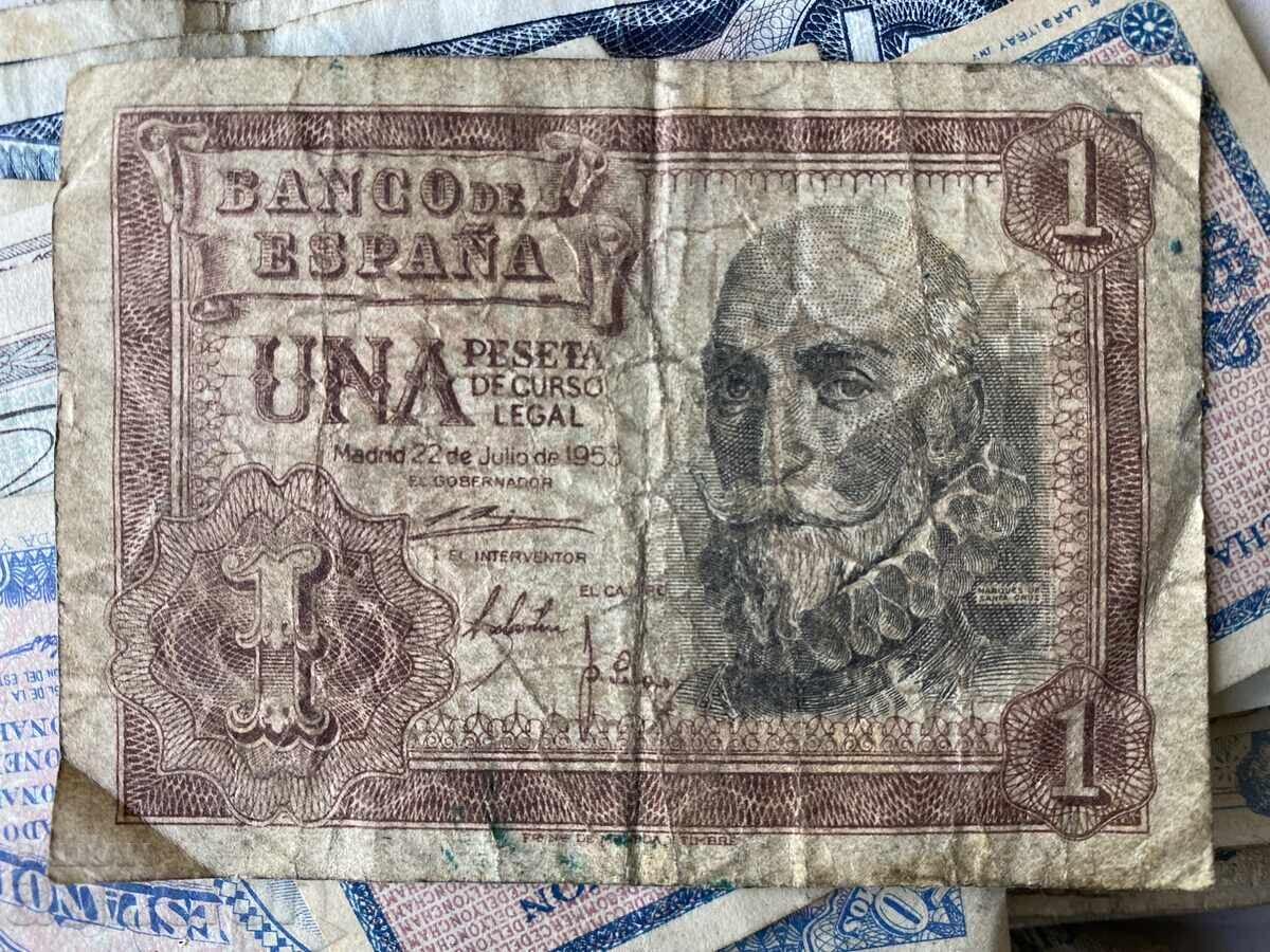 Spain 1 Peseta 1953 auction starting from 1 cent! with price 0.01 BGN | € 0.01 Spain 1 Peseta 1953 auction starting from 1 cent! with price 0.01 BGN | € 0.01