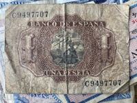 Spain 1 Peseta 1953 auction starting from 1 cent!