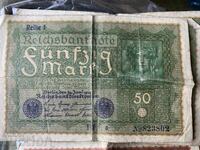 Germany 50 Mark 1919 Banknote Starting Bid 1 Cent!