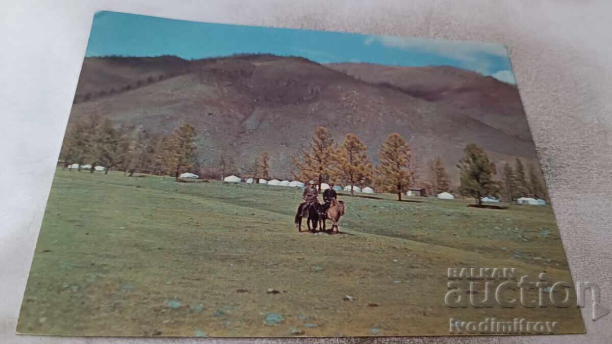 Пощенска картичка Монголия Пощенска картичка Монголия