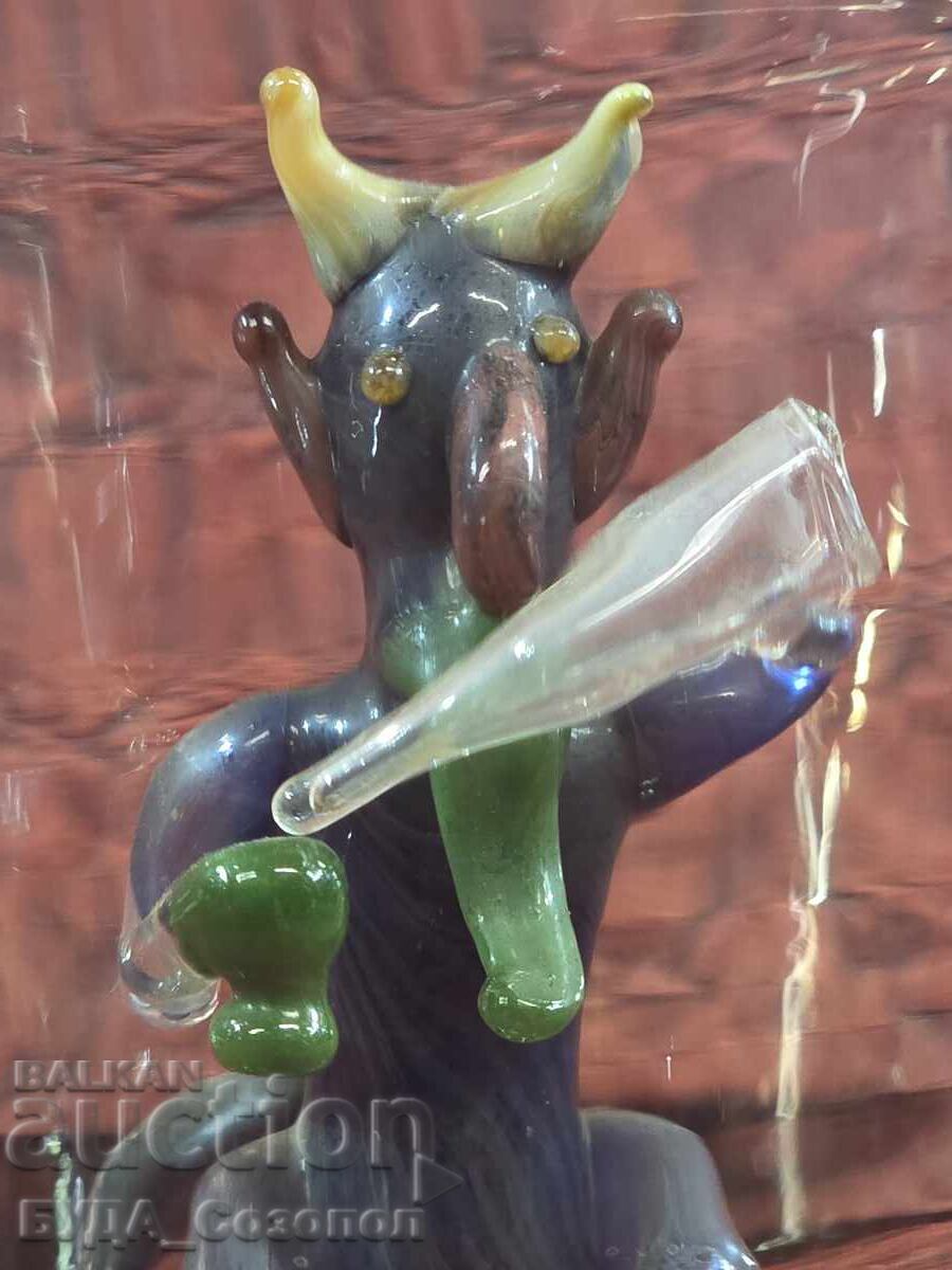 Carafă lucrată manual cu figurină de diavol în interior, URSS - 5 Carafă lucrată manual cu figurină de diavol în interior, URSS - 5