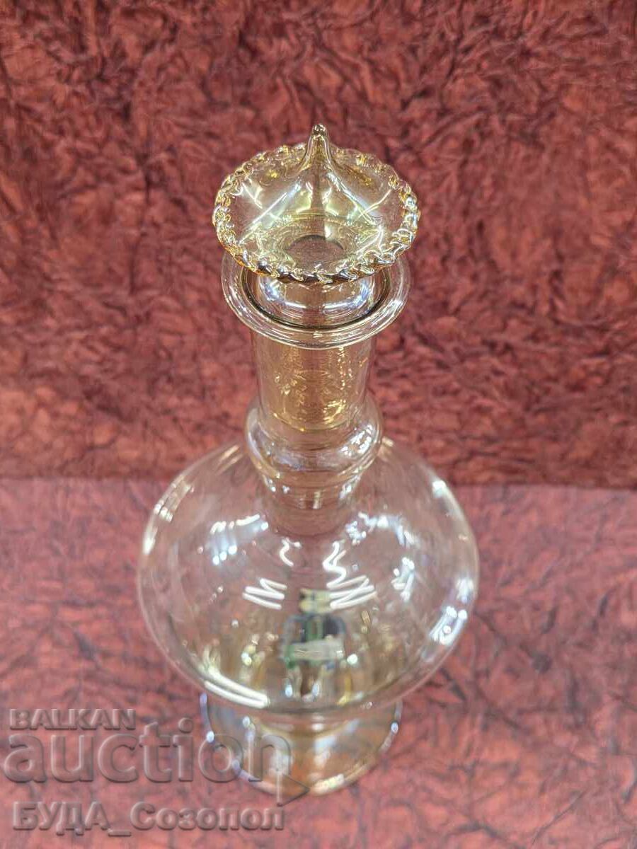 Carafă lucrată manual cu figurină de diavol în interior, URSS - 7 Carafă lucrată manual cu figurină de diavol în interior, URSS - 7