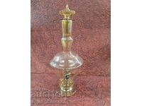 Carafă lucrată manual cu figurină de diavol în interior, URSS