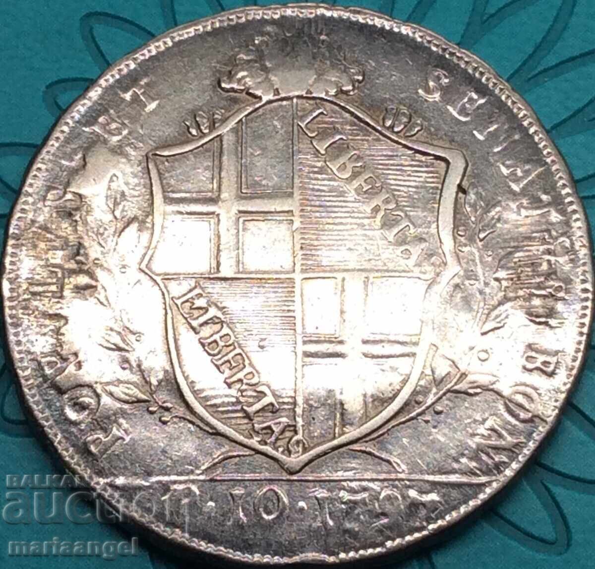 Παράδοση Scudo da 10 Paoli 1797 Italy Bologna III τύπου 39mm ασημί Παράδοση Scudo da 10 Paoli 1797 Italy Bologna III τύπου 39mm ασημί