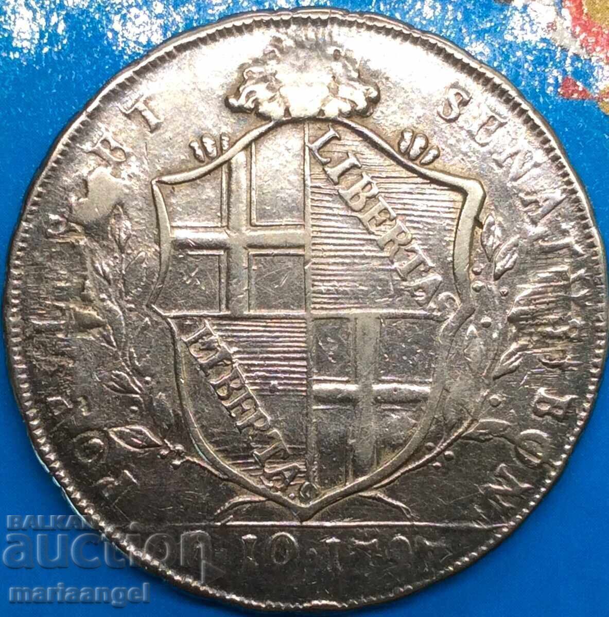 Scudo da 10 Paoli 1797 Italy Bologna III τύπου 39mm ασημί - 6 Scudo da 10 Paoli 1797 Italy Bologna III τύπου 39mm ασημί - 6