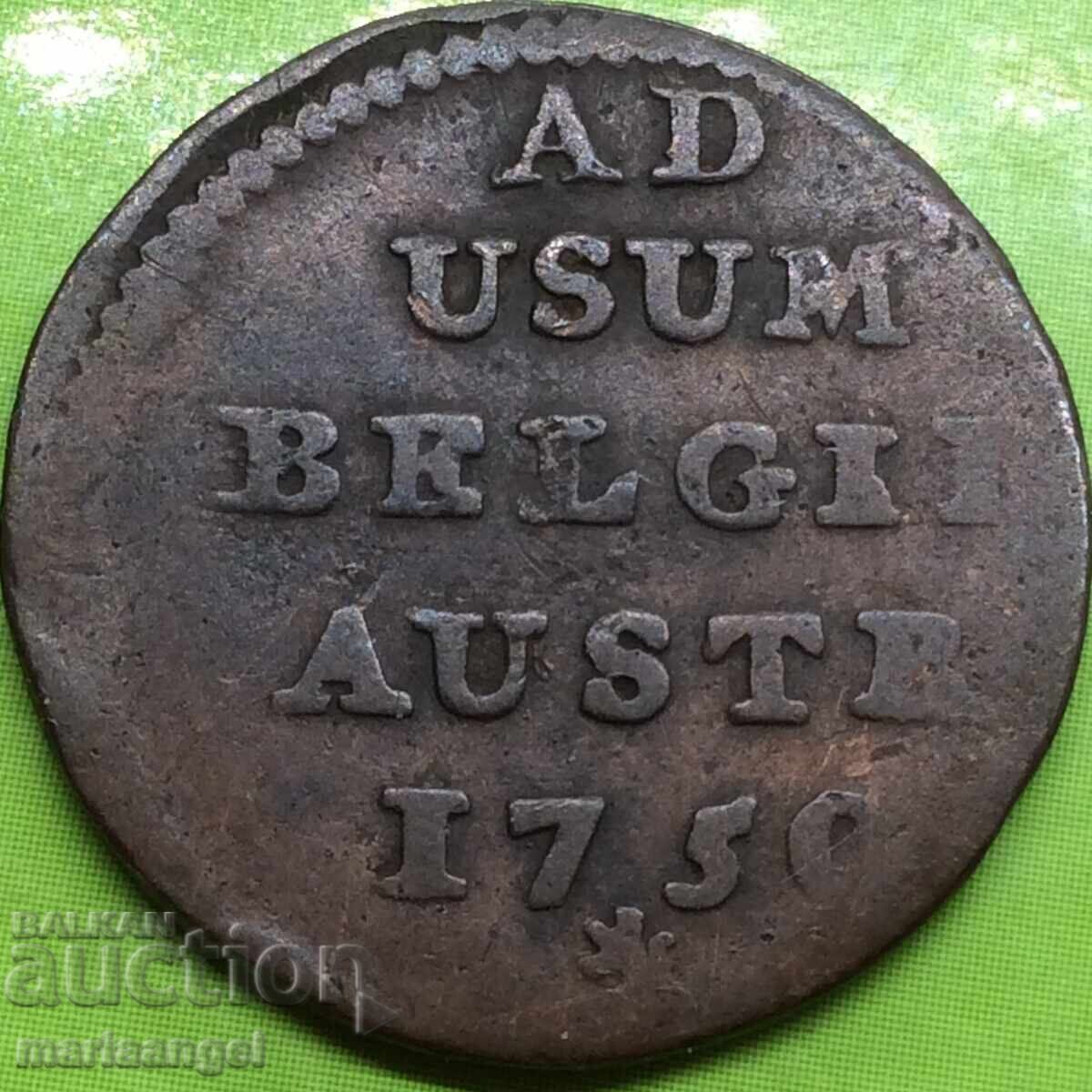 Austrian Netherlands 1750 1 Liard Maria Theresa - rare!