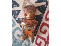 Statuetă de lut - fluier din Peru
