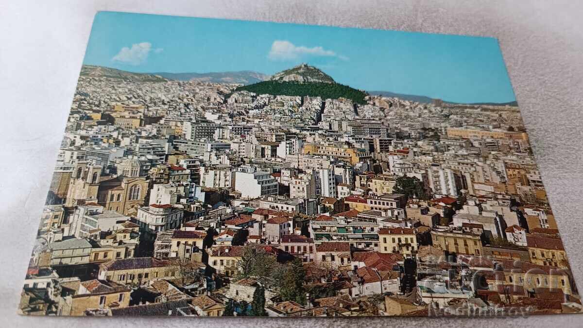 Пощенска картичка Athenes Partial View and Lycabettos Пощенска картичка Athenes Partial View and Lycabettos