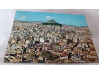 Postcard Athens Partial View and Lycabettus