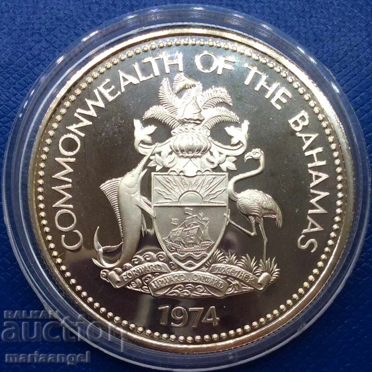 1 Dollar 1974 Bahamas USA UNC PROOF capsule with price 99.00 BGN | € 50.62 1 Dollar 1974 Bahamas USA UNC PROOF capsule with price 99.00 BGN | € 50.62