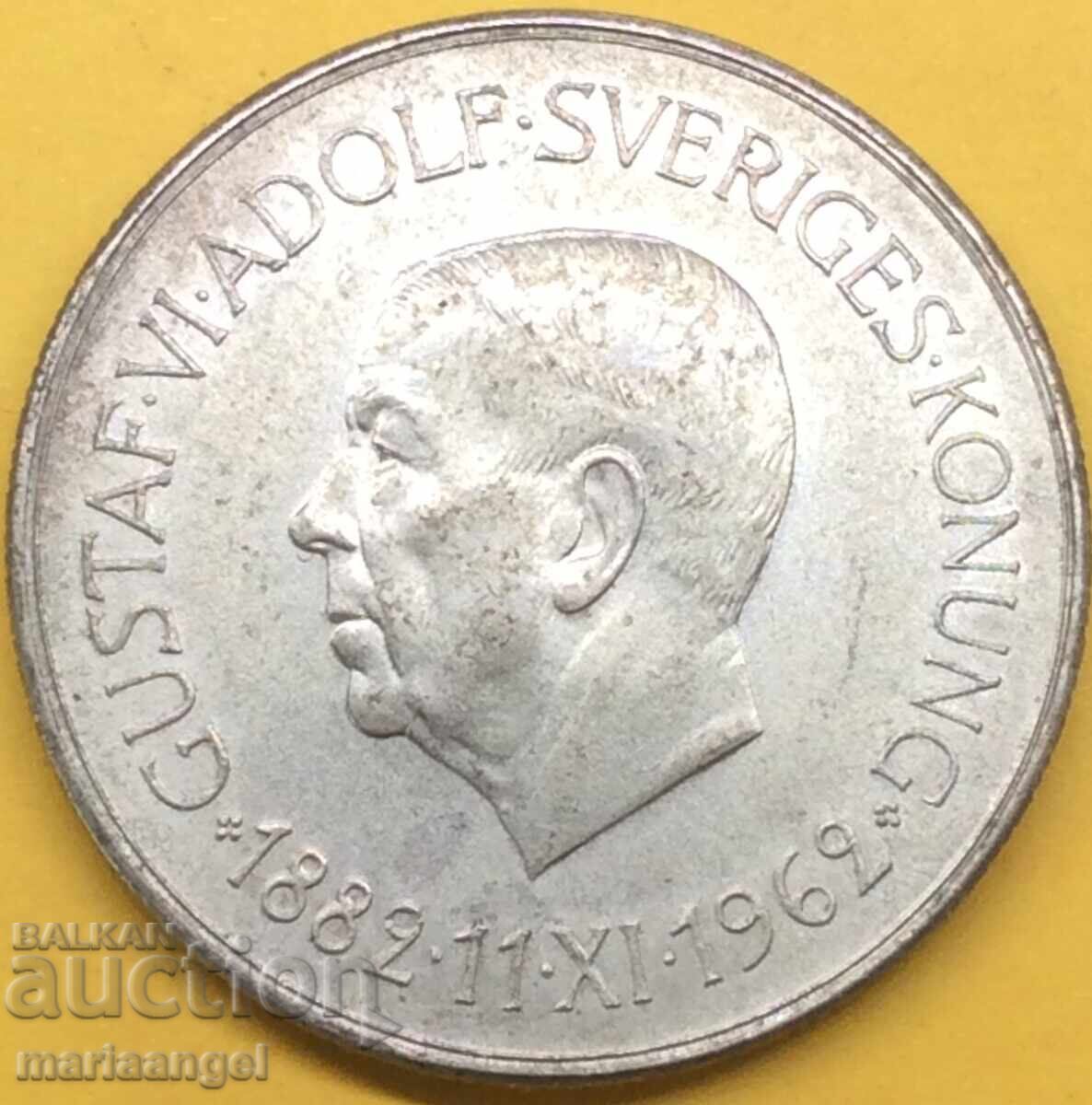 5 Kronor 1962 Sweden Kronor Gustav / Athena with Owl UNC - 6 5 Kronor 1962 Sweden Kronor Gustav / Athena with Owl UNC - 6