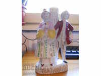 Veche bază de porțelan pentru lampă budoar - Japonia