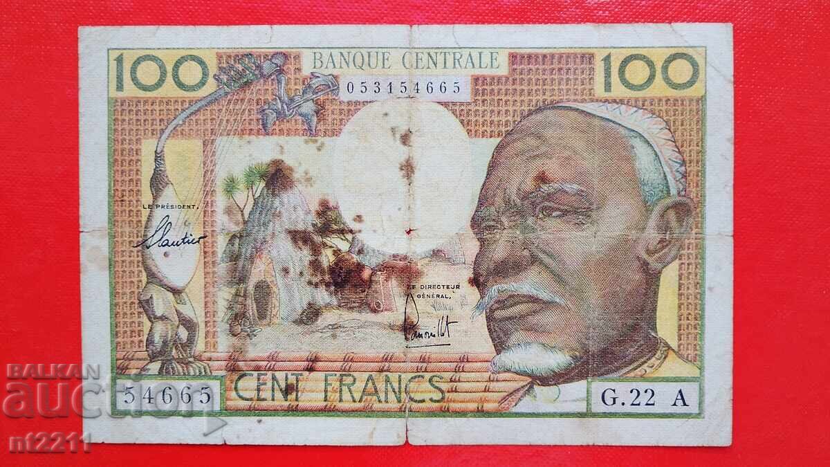 Bancnotă de 100 franci Africa Ecuatorială