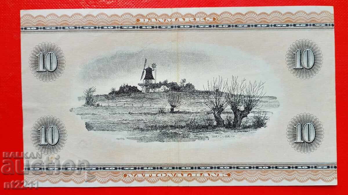 Bancnotă 10 coroane Danemarca cu preț 13.99 BGN | € 7.15