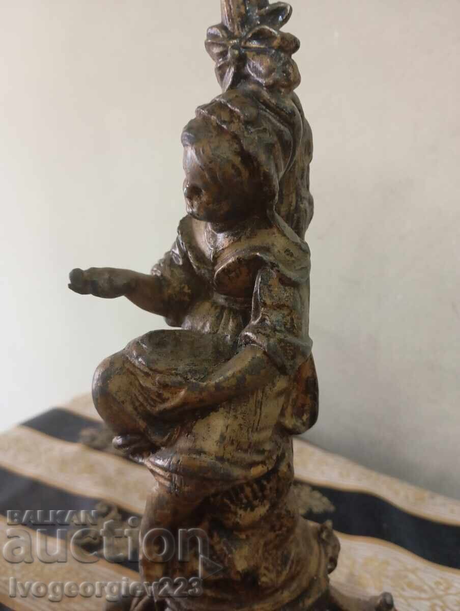 Delivery of Victorian candlestick holder