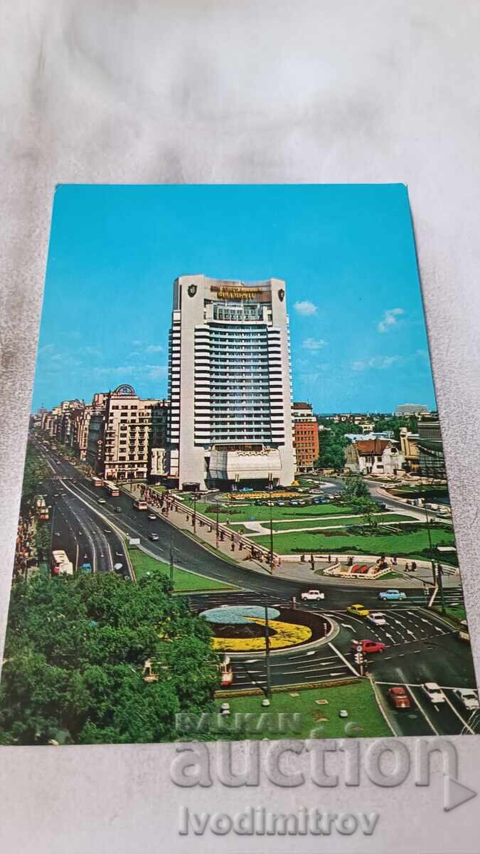 Postcard Bucharest Hotel Intercontinental Postcard Bucharest Hotel Intercontinental