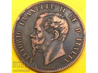 10 Centesimi 1863 Ιταλία 30mm Victor Emmanuel