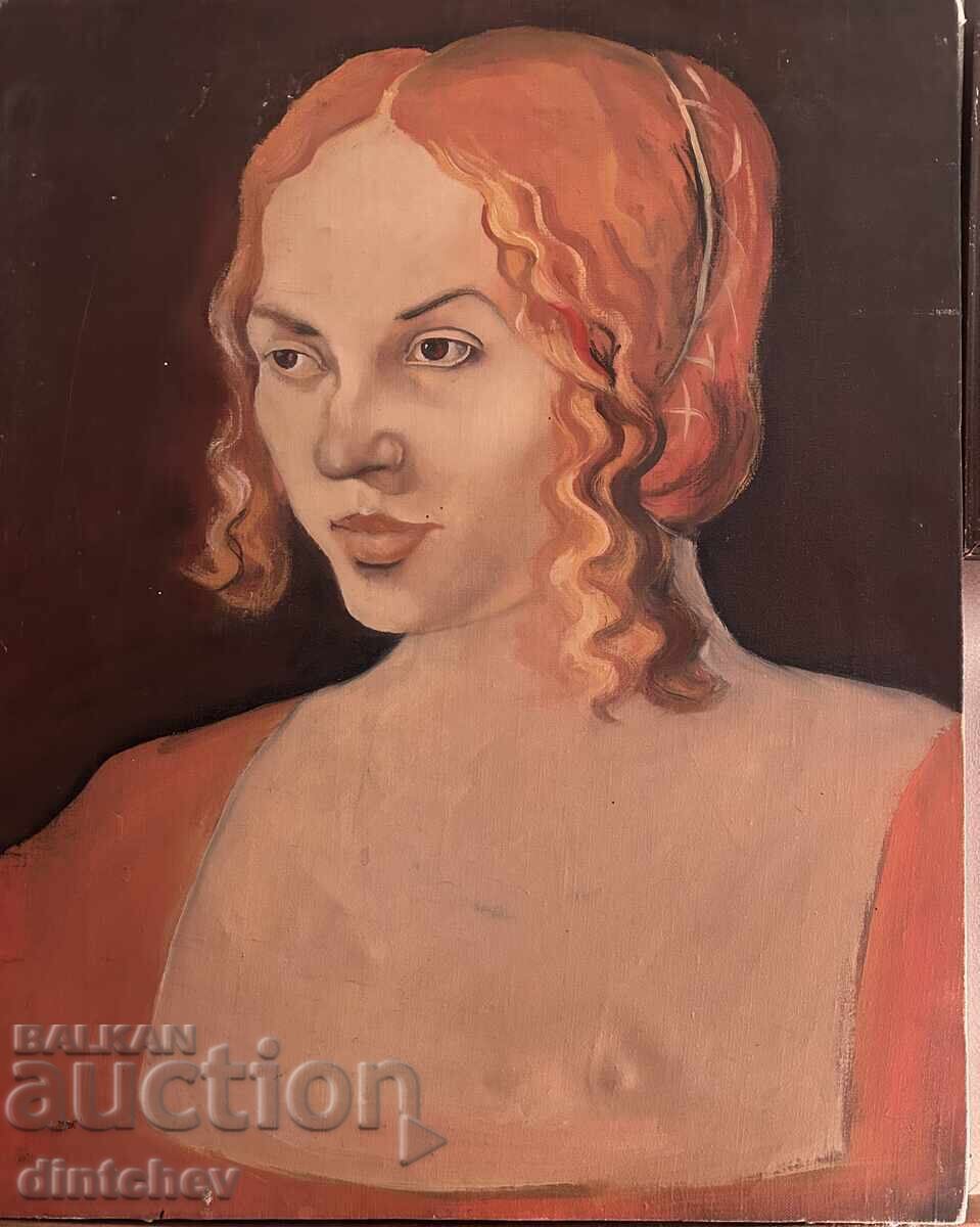 Portret de femeie, m/c