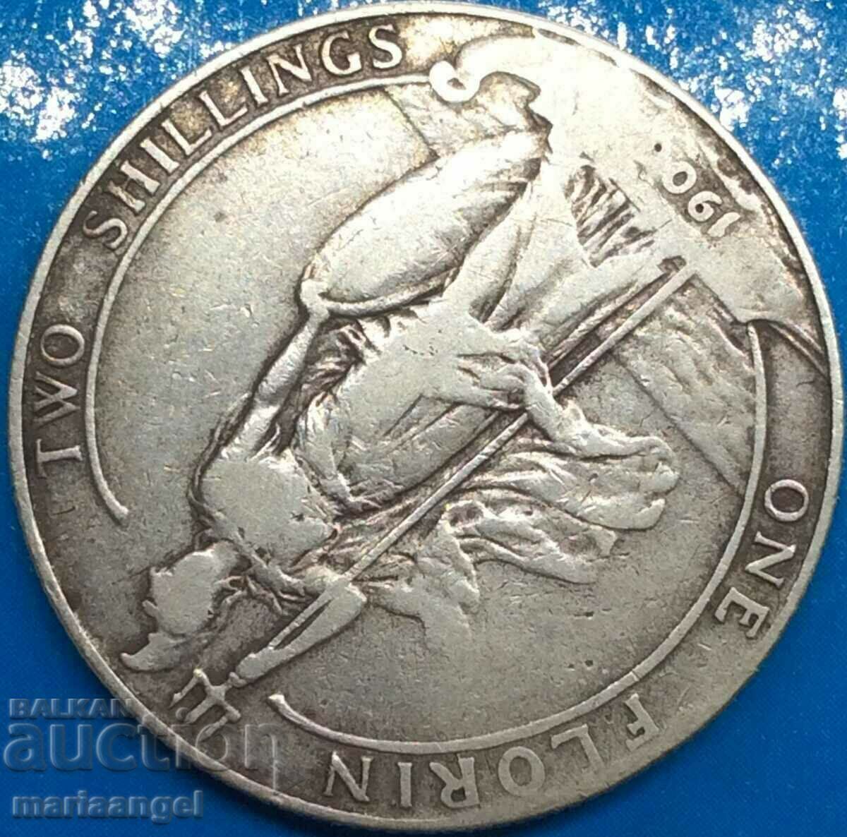 Παράδοση Μεγάλη Βρετανία 1 Florin 1906 Edward VII Silver