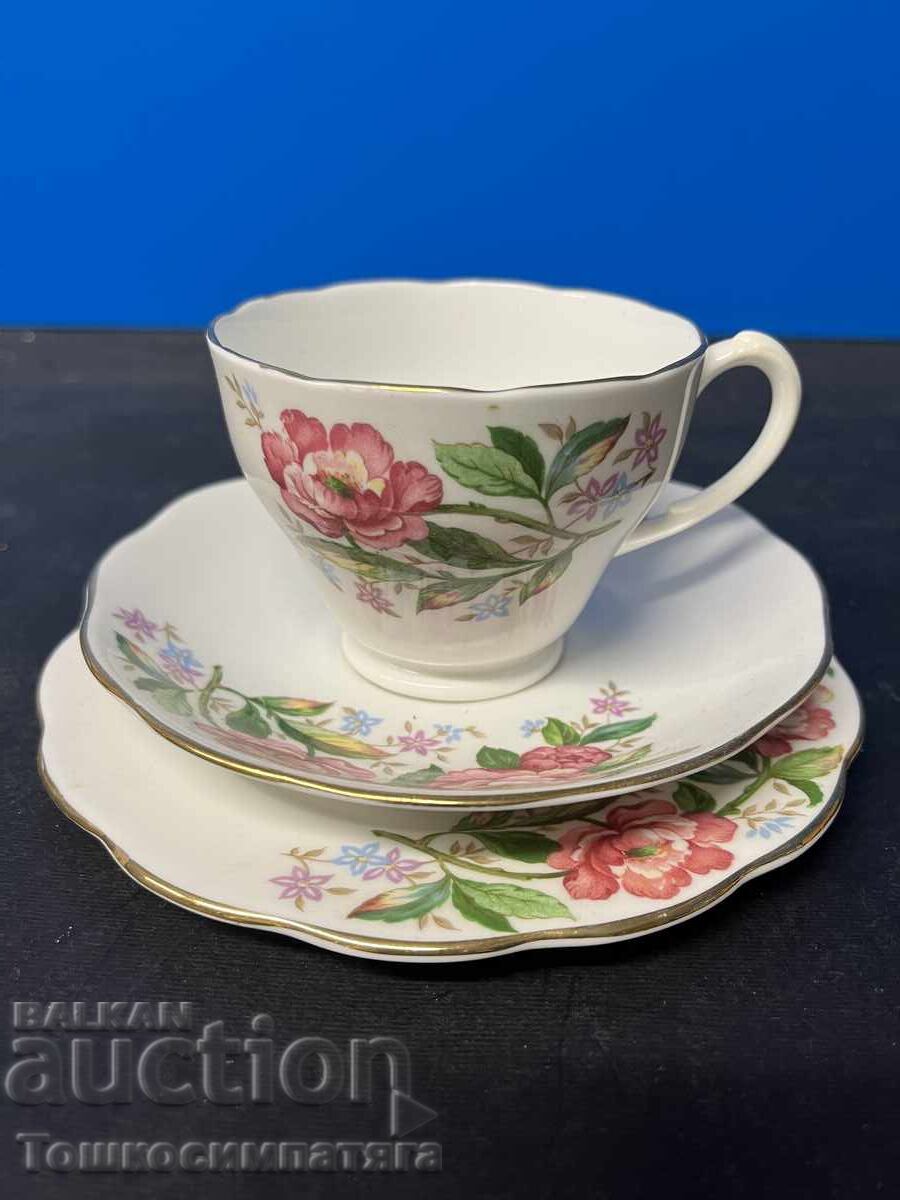 Set de colecție din porțelan, triplu, pentru cafea