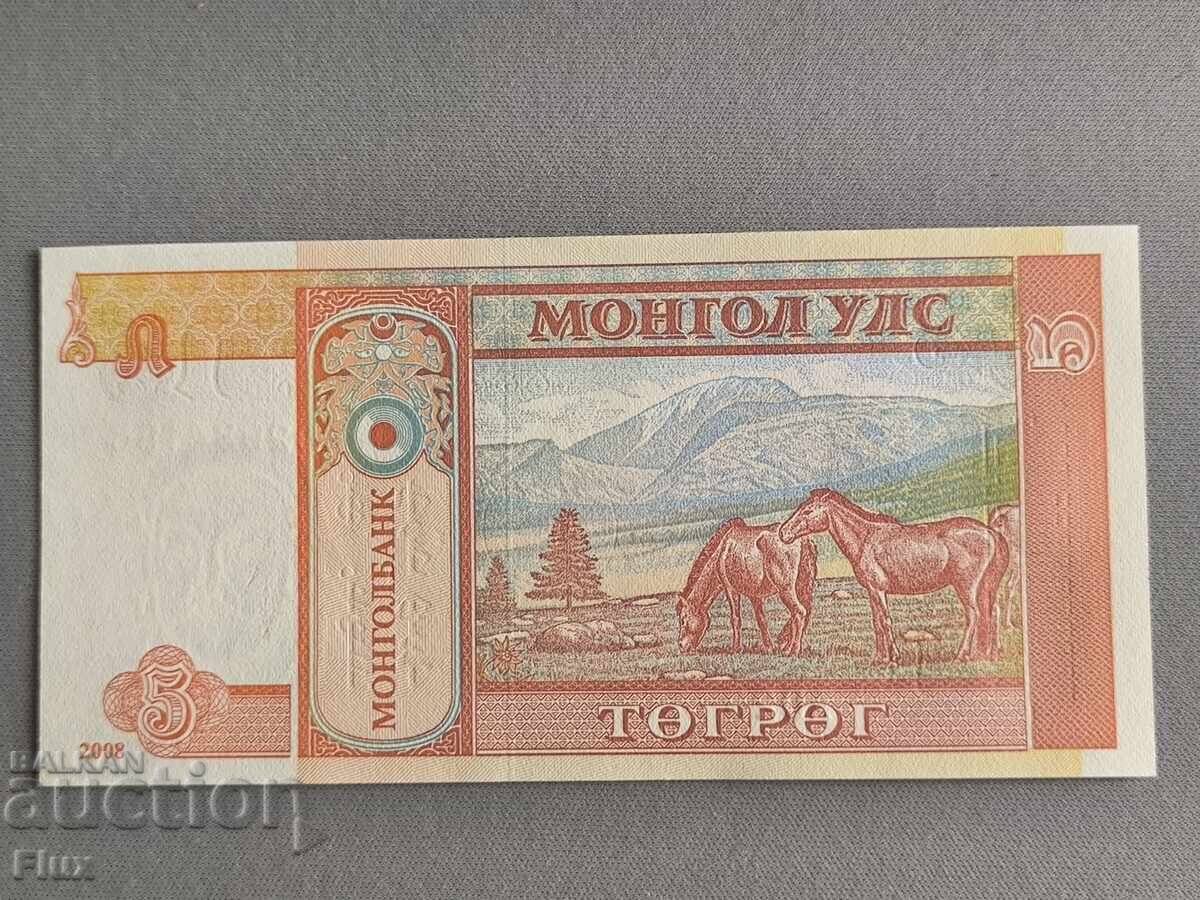 Bancnota - Mongolia - 5 tugriks UNC | 2008 cu preț 1.85 BGN | € 0.95 Bancnota - Mongolia - 5 tugriks UNC | 2008 cu preț 1.85 BGN | € 0.95