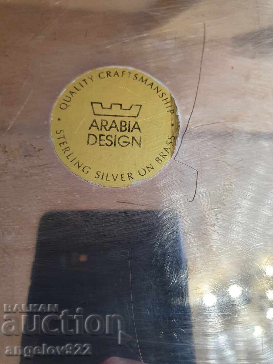 Посребрен метален поднос!!! - 7