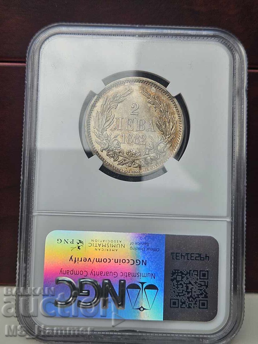 2 Leva 1882 AU58 with price € 499.00 | 975.96 BGN 2 Leva 1882 AU58 with price € 499.00 | 975.96 BGN