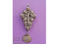 Αναγεννητικός ασημένιος σταυρός 19ου αιώνα