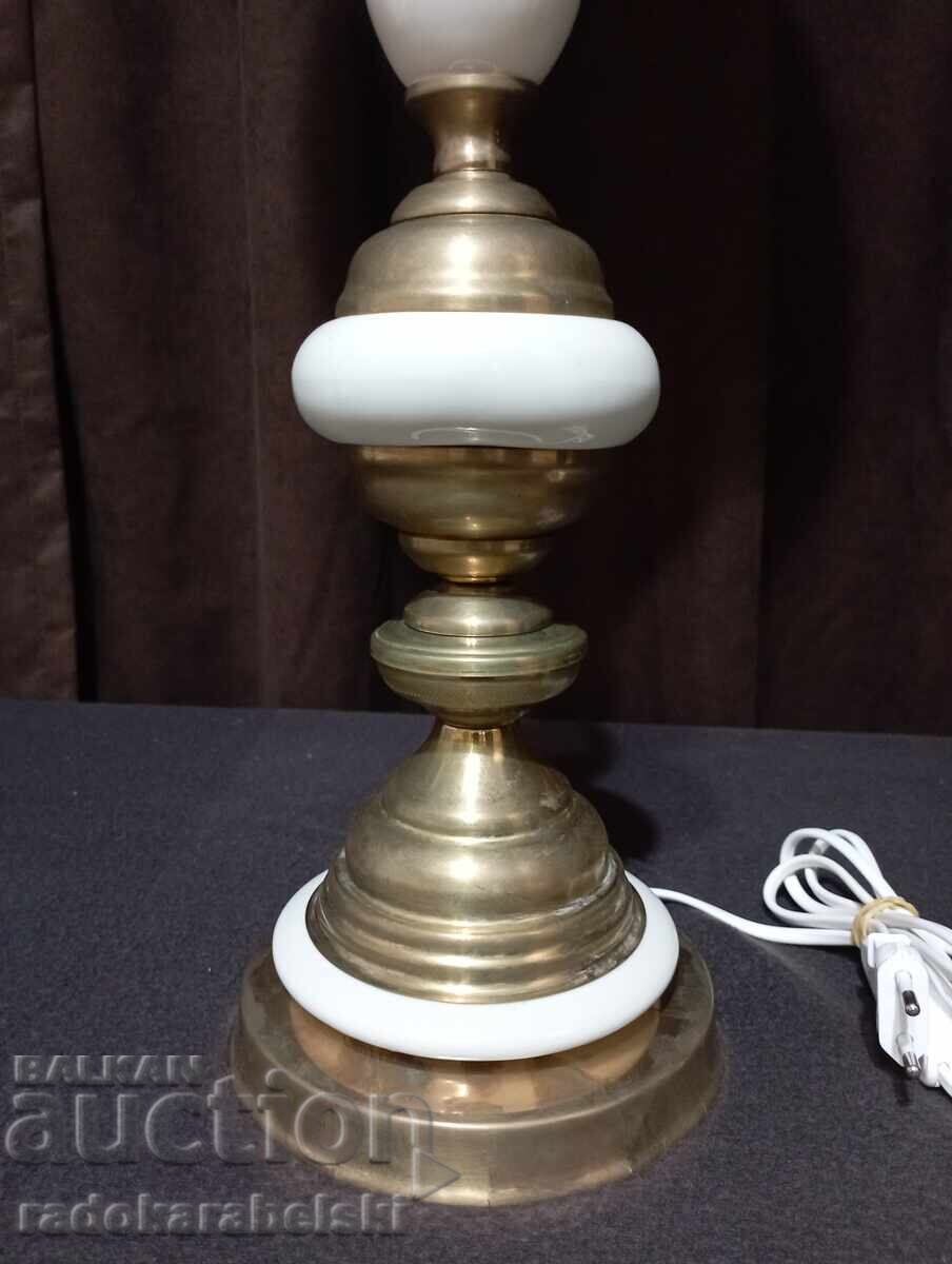 Δημοπρασία Σετ δύο πολύ μεγάλες πορσελάνινες λάμπες - φωτιστικό