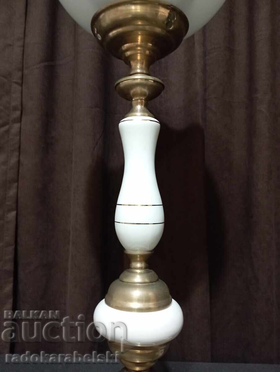 Παράδοση Σετ δύο πολύ μεγάλες πορσελάνινες λάμπες - φωτιστικό