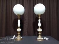 Set două lămpi de porțelan foarte mari - lampă
