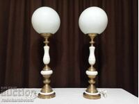 Set două lămpi de porțelan foarte mari - lampă