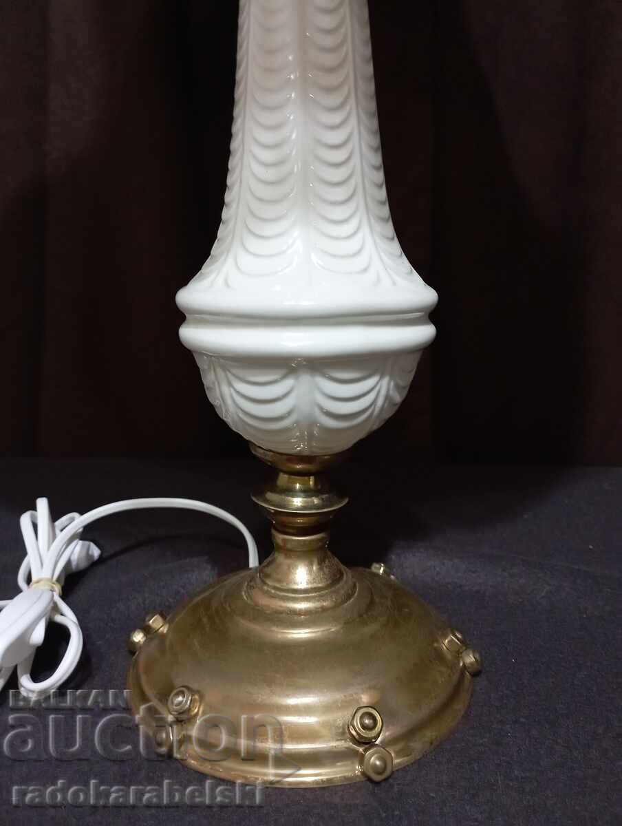 Very large antique lamp with a beautiful lampshade with price 159.90 BGN | € 81.76