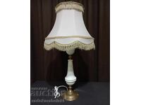Lampă veche foarte mare, cu abajur frumos