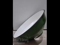 Reflector emailat dublu, lampă email, anii '60-'70