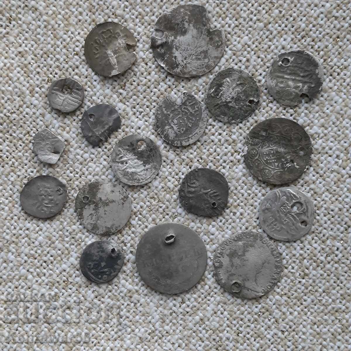 Lot of silver coins, 17 pieces Lot of silver coins, 17 pieces