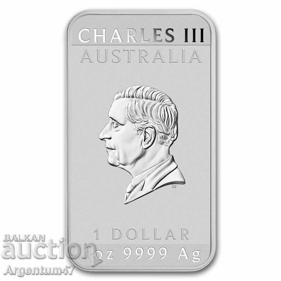 SILVER 1 OZ 2025 AUSTRALIA - BAR DRAGON with price 138.99 BGN | € 71.06 SILVER 1 OZ 2025 AUSTRALIA - BAR DRAGON with price 138.99 BGN | € 71.06