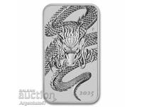 SILVER 1 OZ 2025 AUSTRALIA - BAR DRAGON