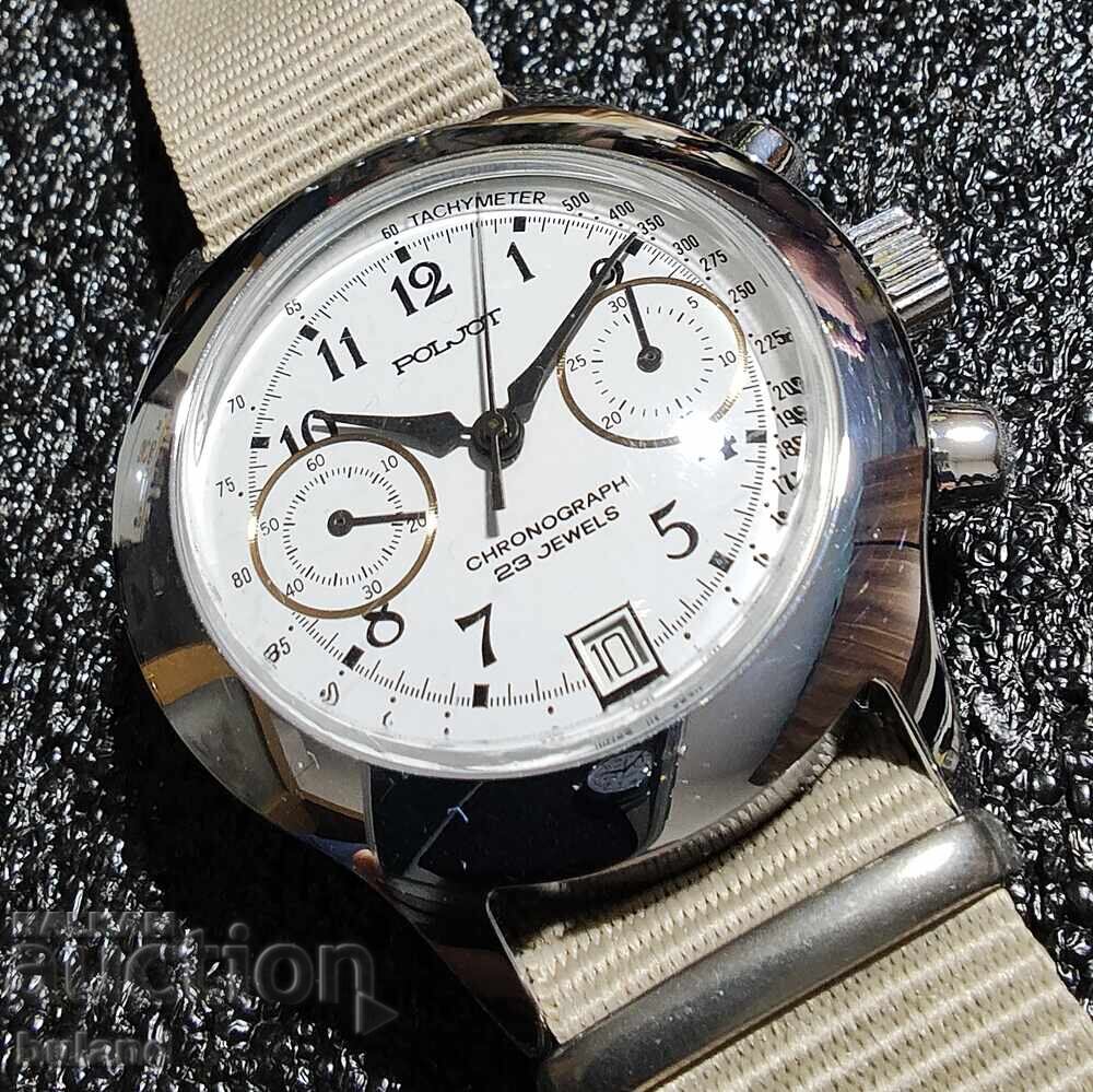 Παράδοση Σοβιετικό Ρολόι Poljot Chronograph 3133 Πολετ Χρονογράφος Παράδοση Σοβιετικό Ρολόι Poljot Chronograph 3133 Πολετ Χρονογράφος