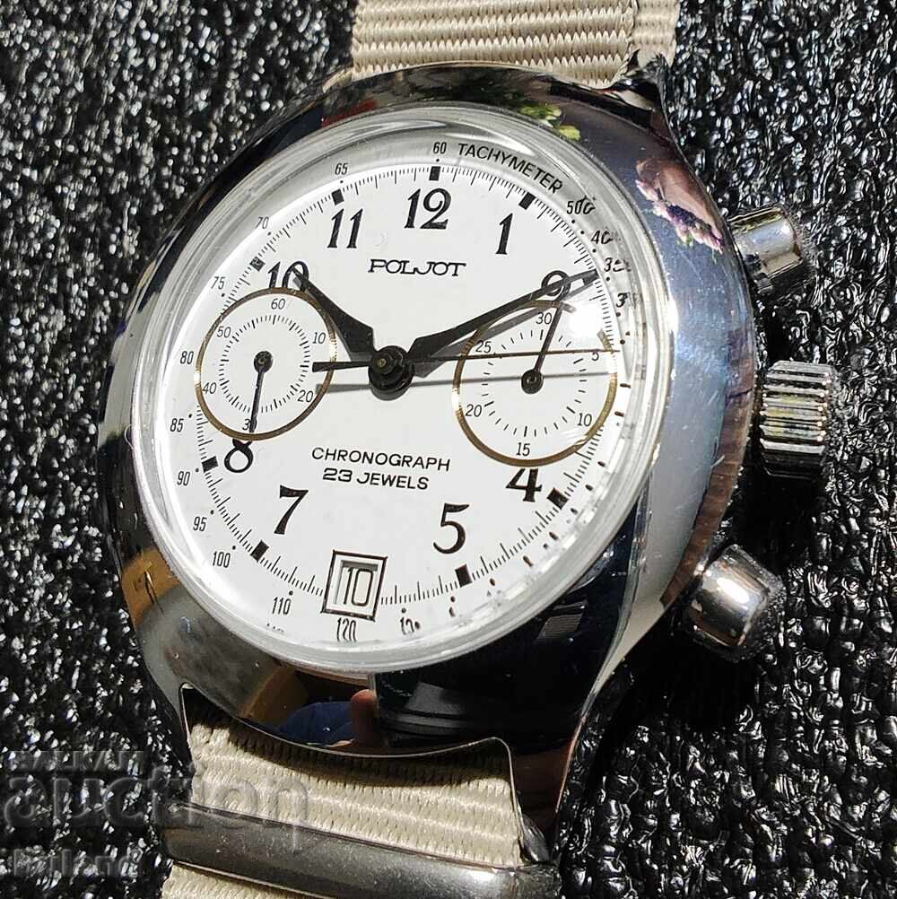 Σοβιετικό Ρολόι Poljot Chronograph 3133 Πολετ Χρονογράφος - 5 Σοβιετικό Ρολόι Poljot Chronograph 3133 Πολετ Χρονογράφος - 5