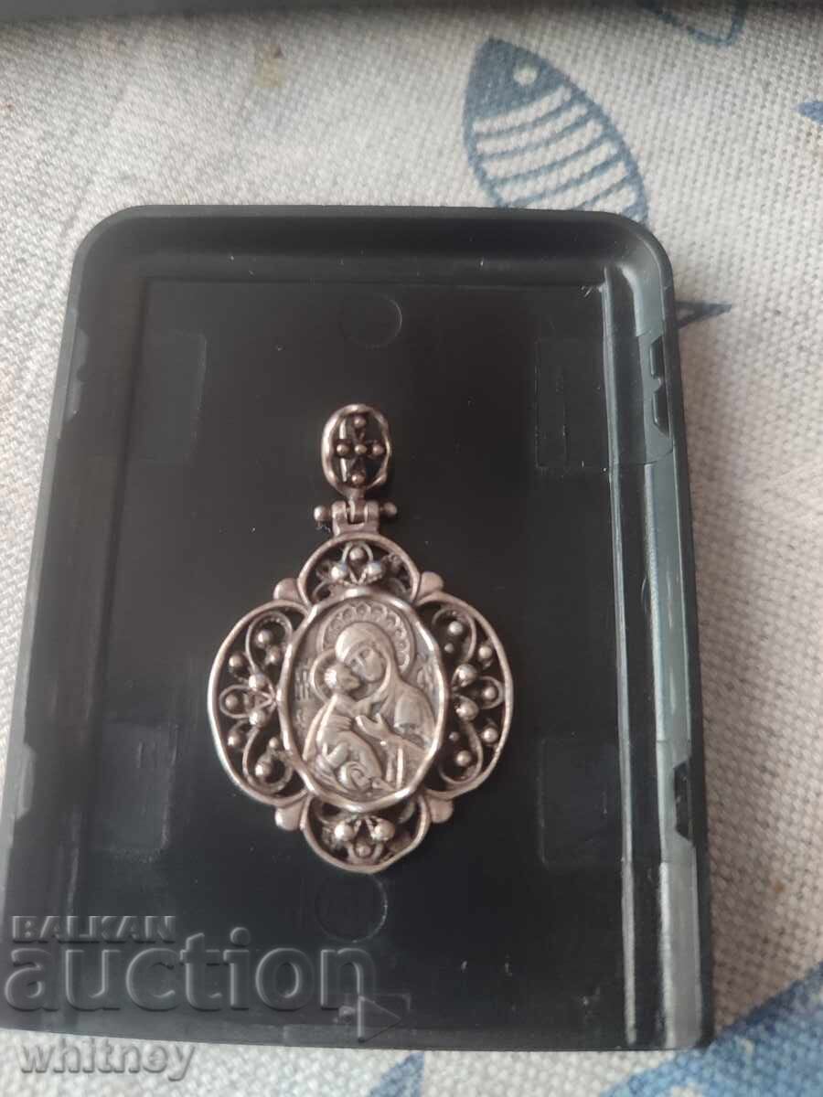 Silver pendant Holy Mother with the Infant Silver pendant Holy Mother with the Infant