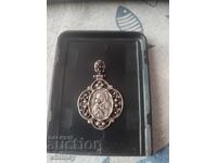 Silver pendant Holy Mother with the Infant