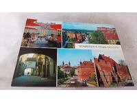 Cartolină poștală Warszawa Stare Miasto Colaj