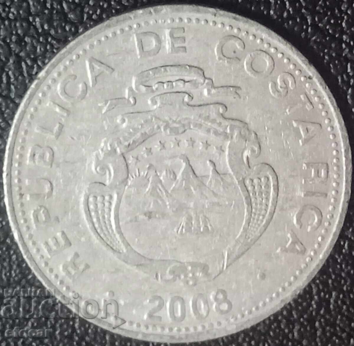 5 Costa Rican colones 2008 with price 1.55 BGN | € 0.79