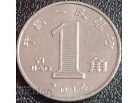 1 Yuan chinezesc 2014