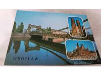 Postcard Wroclaw Collage 1980
