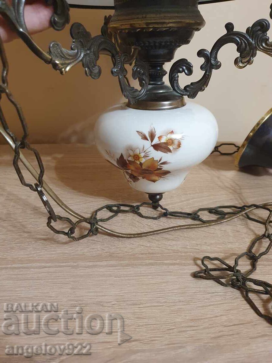 Beautiful chandelier made of bronze, porcelain, and glass!!! - 7 Beautiful chandelier made of bronze, porcelain, and glass!!! - 7