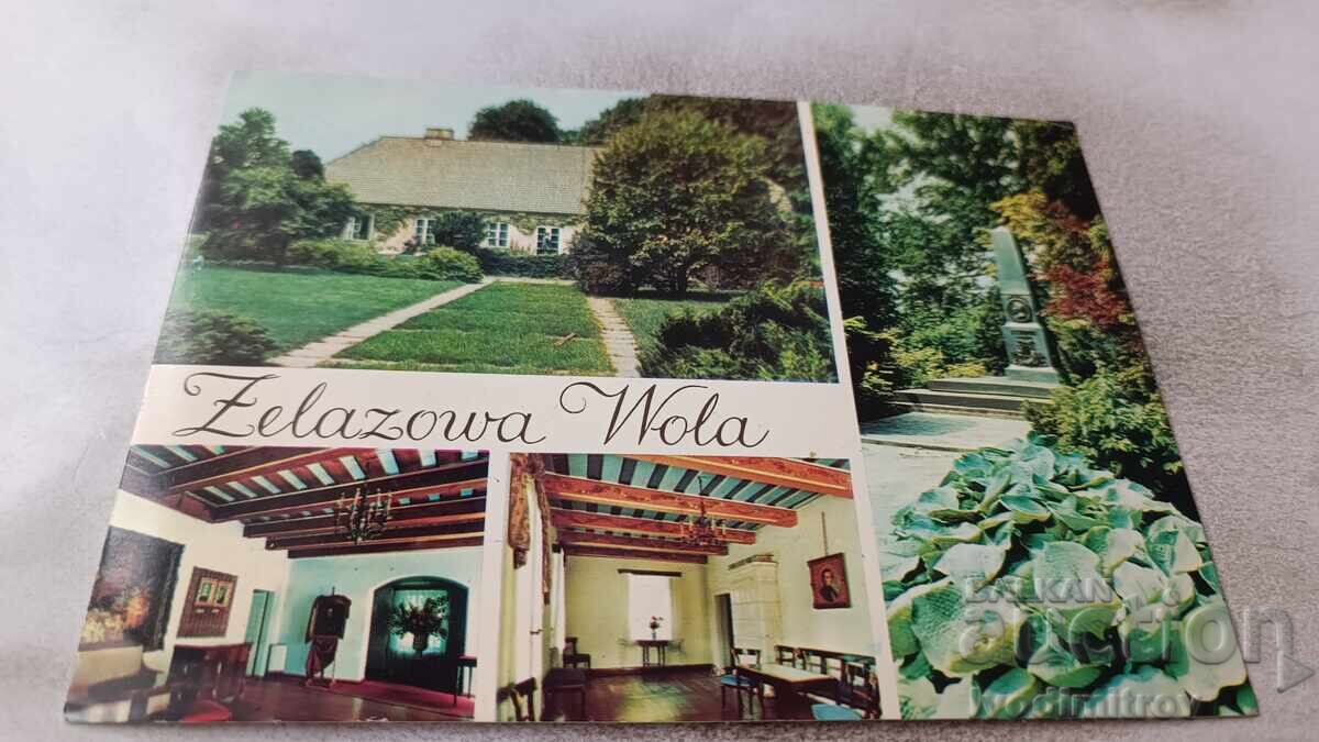 Пощенска картичка Zelazowa Wola Колаж