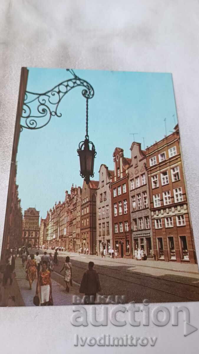 Пощенска картичка Gdansk Ulica Dluga