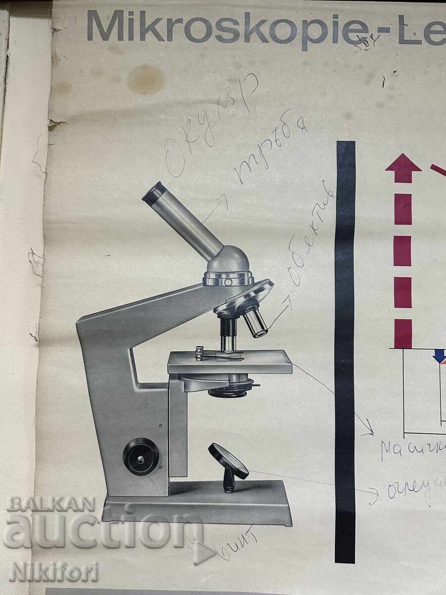 Auction Poster Microscope Carl Zeiss Auction Poster Microscope Carl Zeiss